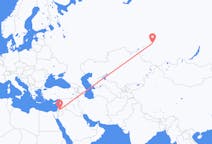 Flights from Amman, Jordan to Tomsk, Russia