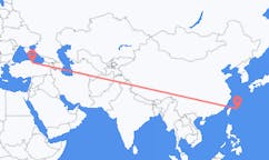Vluchten van Miyakojima, Japan naar Samsun, Turkije