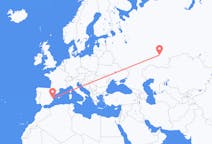 Flyg från Ufa, Ryssland till Valencia, Spanien