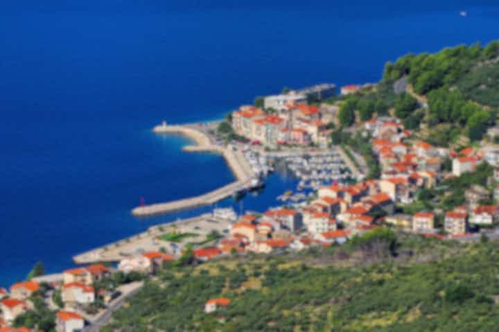 Best beach vacations in Podgora, Croatia