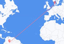 Flights from Mitú, Colombia to Billund, Denmark