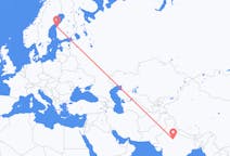 Flights from Gwalior, India to Vaasa, Finland