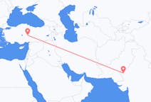 出发地 印度出发地 杰伊瑟尔梅尔目的地 土耳其開塞利的航班
