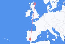 Flights from Jerez de la Frontera, Spain to Aberdeen, Scotland