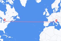 Flyreiser fra Waterloo, Canada til Pescara, Italia