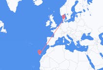 Flights from San Sebastián de La Gomera, Spain to Billund, Denmark