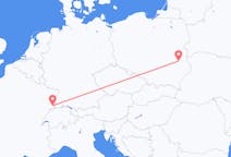 Vluchten van Mulhouse, Zwitserland naar Lublin, Polen