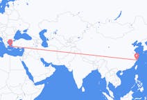 Flyrejser fra Taizhou, Jiangsu, Kina til Mykonos, Grækenland