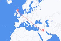 Flights from Rafha, Saudi Arabia to Edinburgh, Scotland