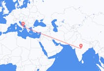 Flyreiser fra Nagpur, India til Bari, Italia