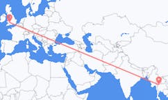 Flyreiser fra Sukhothai Province, til Cardiff
