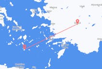 Flights from from Denizli to Santorini