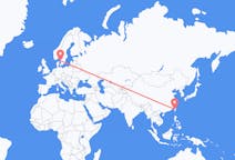 Flights from from Taichung to Gothenburg