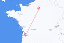 Flyg från Bordeaux, Frankrike till Paris, Frankrike