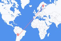 Flights from San Salvador de Jujuy, Argentina to Kuopio, Finland