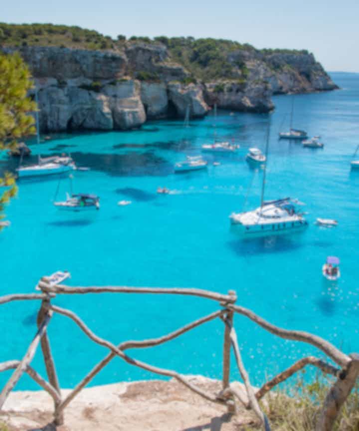 Flights from Tangier, Morocco to Menorca, Spain