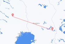 Vols de Gällivare, Suède pour Kuusamo, Finlande