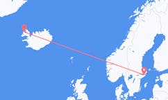 Flights from the city of Stockholm, Sweden to the city of Ísafjörður, Iceland