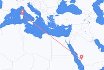 Flights from Al Bahah, Saudi Arabia to Olbia, Italy