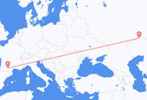 Flyrejser fra Mundtlig, Kasakhstan til Toulouse, Frankrig