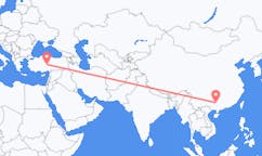 중국 류저우에서 출발해 터키 네브셰히르에게(으)로 가는 항공편