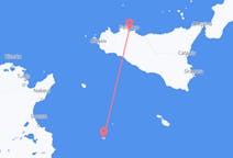 Flights from Lampedusa, Italy to Palermo, Italy