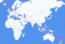 Flyg från Napier, Nya Zeeland, Nya Zeeland till Reykjavík, Island