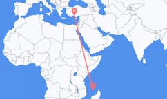 Flyreiser fra Mamoudzou, Frankrike til Gazipaşa, Tyrkia