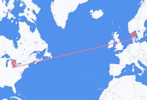 Flyrejser fra Cleveland, USA til Billund, Danmark