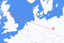 Flyreiser fra Newcastle upon Tyne, England til Wrocław, Polen