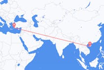 Flyrejser fra Sanya, Kina til Rhodes, Grækenland