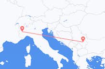 Flyg från Turin till staden Niš