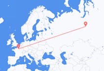 Flights from Kogalym, Russia to Paris, France