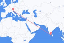 Flights from Thoothukudi, India to Venice, Italy