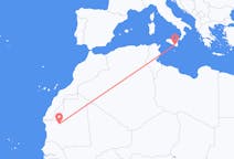 Vols d’Atar, Mauritanie pour Comiso, Italie