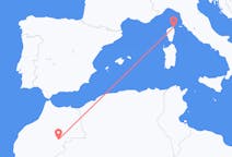 Flights from Errachidia, Morocco to Bastia, France