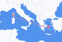 Flyg från Figari till Syros