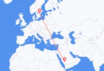 Flights from Bisha, Saudi Arabia to Linköping, Sweden
