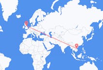 Flights from Hue, Vietnam to Durham, England, the United Kingdom