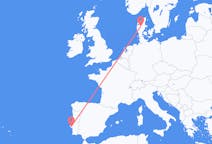 Flyg från Karup, Mittjylland till Lissabon