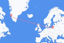 Flights from Szymany, Szczytno County, Poland to Nuuk, Greenland