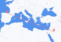 出发地 沙特阿拉伯出发地 阿尔焦夫地区目的地 西班牙桑坦德的航班