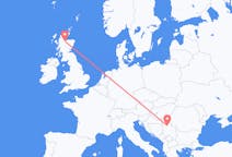 Flyg från Inverness, Skottland till Belgrad, Serbien