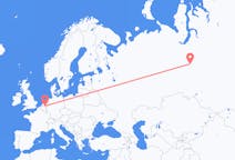 Flights from Kogalym, Russia to Eindhoven, the Netherlands