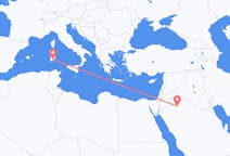 Flug frá Al Jawf svæðinu, Sádi-Arabíu til Cagliari, Ítalíu