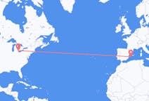 Flights from Detroit, the United States to Ibiza, Spain