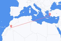Flyg från Tindouf, Algeriet till Bodrum, Turkiet