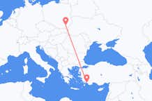 Flyreiser fra Rzeszow, Polen til Dalaman, Tyrkia