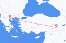 Vluchten van Diyarbakir naar Thessaloniki
