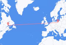 Flyrejser fra Sept-Îles, Canada til Bydgoszcz, Polen
